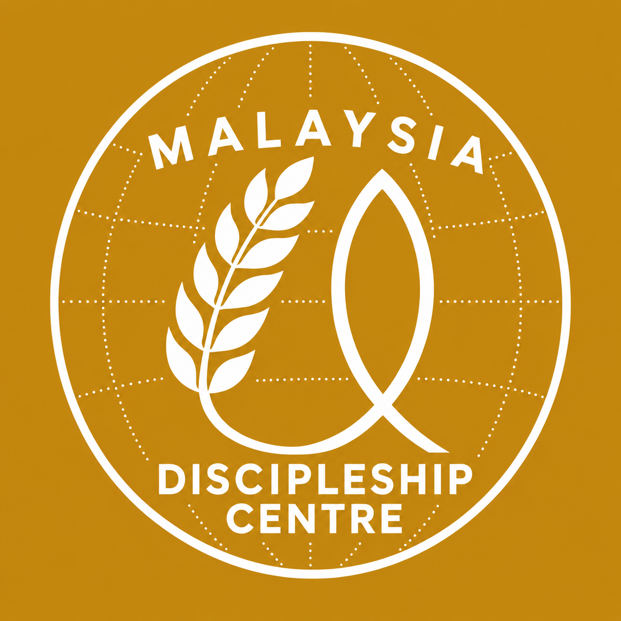 Malaysia Discipleship Centre wheat and fish logo
